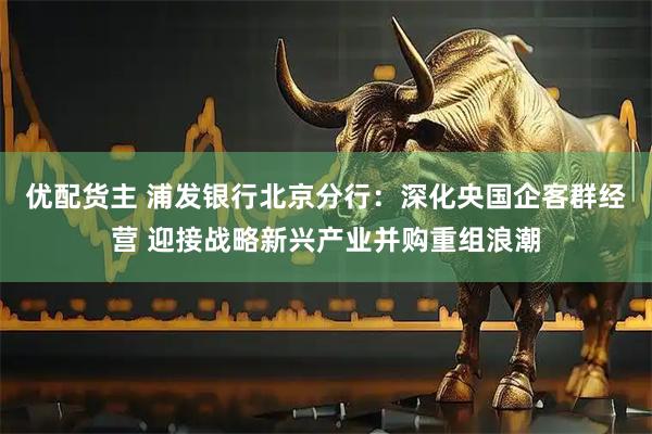 优配货主 浦发银行北京分行：深化央国企客群经营 迎接战略新兴产业并购重组浪潮
