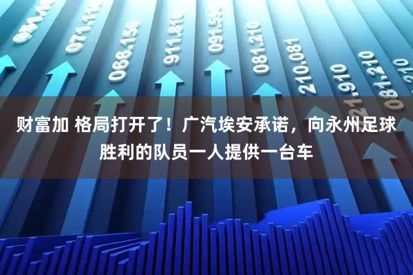 财富加 格局打开了！广汽埃安承诺，向永州足球胜利的队员一人提供一台车